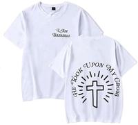 JAFCUE Europa Y América Josiah Queen Merch Camisetas, Unisex Casual Manga Corta Gráfica Impresión tee Ropa De Calle(XS-3XL)(2,XXL)