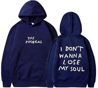 JAFCUE Europa Y América Josiah Queen Unisex Estilo Calle Sudadera con Capucha, Sudadera De Manga Larga Impresa Casual para Hombres Y Mujeres(3,XS)