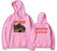 JAFCUE Primavera Y Otoño Josiah Queen Merch Sudadera con Capucha, Sudadera Vintage Impresa 2D, Unisex Hip Hop Harajuku Streetwear(5,XS)