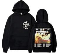 JAFCUE Primavera Y Otoño Josiah Queen Unisex Estilo Calle Sudadera con Capucha, Sudadera De Manga Larga Impresa Casual para Hombres Y Mujeres(2,M)