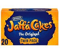 Jaffa Cakes - Paquete de 20 galletas originales (paquete de 4) "A Symphony of Flavors" - Cesta de regalo sabrosa y retorcida para cumpleaños, Navidad, Pascua, Año Nuevo