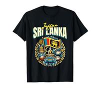 Jaffna Sri Lanka Bandera Souvenir Jaffna Vacaciones Camiseta