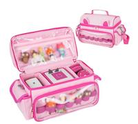 Jaffzora Funda de Transporte Compatible con el Juego de iniciación Toniebox, Bonita Bolsa de Almacenamiento para Personajes de Tonies, Auriculares y Accesorios Tonies, Pink, Moderno