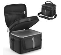 Jaffzora Funda de transporte compatible con la central eléctrica ECOFLOW River 2, bolsa de almacenamiento de doble capa con ventanas ventiladas con cremallera, parte inferior impermeable, acolchado a