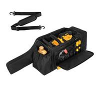 Jaffzora Funda para motosierra, bolsa de almacenamiento impermeable compatible con motosierra inalámbrica DEWALT de 20 V 12 pulgadas y Greenworks de 24 V 12 pulgadas y accesorios, color negro