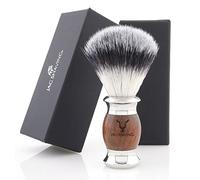 Jag Shaving Brocha de afeitar, madera y metal, cepillo de crema de afeitar, cepillo de afeitar, cepillo de afeitar, cepillo de afeitar, para afeitar, cepillo de afeitar para hombre y mujer