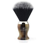Jag Shaving Classic Black Silver-Tip - Cepillo de afeitar para hombre (mango de resina)