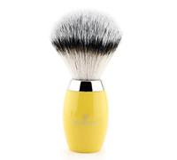 Jag Shaving Classic Yellow Super - Brocha de afeitar para hombre con punta de plata para barba y bigote para barba y afeitado húmedo