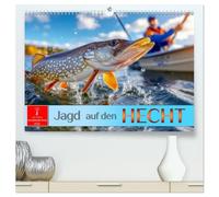 Jagd auf den Hecht (hochwertiger Premium Wandkalender 2026 DIN A2 quer), Kunstdruck in Hochglanz: Für echte Anglerherzen.