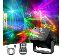 Jagdag Luces Discoteca LED RGB Activadas por Sonido, Mini Luz Estroboscópica con Control Remoto para Fiestas, Bodas y Karaoke - Incluye 90 Patrones de Luces USB