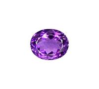 JAGDAMBA GEMS 15.25 Ratti 14.57 quilates piedra amatista original certificada con certificado de informe de laboratorio, piedra natural Katela/kathela/Jamunia para hombres y mujeres, Gema, Amatista