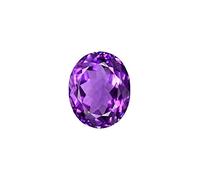 JAGDAMBA GEMS - Piedra de amatista 12.25 Ratti original certificada con certificado de informe de laboratorio, piedra natural de katela/kathela/jamunia para hombre y mujer, piedra preciosa, amatista,