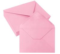 JAGERGREEN 50 Sobres C6 Rosas, Sobres Papel A6 de 108 x 159 mm 150 gsm