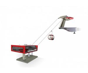 Jagerndorfer - 1/32 Kabelbaan D-line Kohlmaisbahn Zwart/Rood (?/23) * - Jc84388