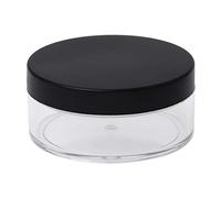 JAGETRADE 50g Plastic Empty Loose Powder Pot with Sieve Cosmetic Jar Makeup Container Box