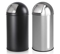 Jago® Cubo de Basura - Acero Inoxidable, con Tapa Basculante, Oscilante, de 50l - Contenedor, Cesto, Tacho, Cubeto, Papelera, Basurero para Cocina, Baño, Dormitorio, Oficina