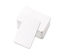 Jagowa 100 tarjetas de mensaje en blanco, papel kraft para garabatos y notas escritas a mano. Ideal para saludos, invitaciones y más (blanco)