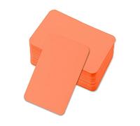Jagowa 100 tarjetas de mensaje en blanco, papel kraft para garabatos y notas escritas a mano, ideal para saludos, invitaciones y más (naranja)