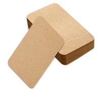 Jagowa 100 tarjetas de mensaje en blanco, papel kraft para garabatos y notas escritas a mano. Ideal para saludos, invitaciones y más (caqui)