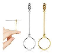 Jagowa - 2 anillos para cigarrillos, elegante anillo para fumador para mujeres y hombres, evita que las manchas se caigan y los dedos olorosos (oro, plata)