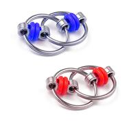 Jagowa 2 llaveros de acero inoxidable, cadena de descompresión reductora de estrés, cadena de bicicleta para adultos y adolescentes, TDAH, ansiedad, autismo