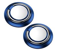 Jagowa 2 unids teléfono móvil anillo titular magnético dedo anillo soporte coche disponible 360 ajustable teléfono móvil bucle para todos los smartphones (azul)