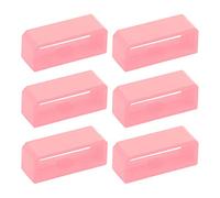 Jagowa 6 piezas de correas de reloj, 20 mm, 22 mm, soporte de silicona para correa de reloj inteligente, piezas de anillo de repuesto (rosa)