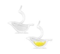 Jagowa - Exprimidor manual de limón, forma de pájaro, acrílico transparente, exprimidor de frutas para cocina y bar