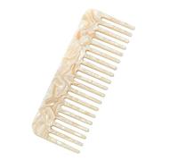 Jagowa Peine de dientes anchos para desenredar el cabello, sin mango, peinado de peluquería para mujeres, cabello rizado o cabello largo