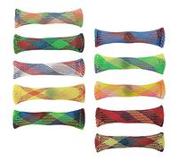 Jagowa Tubo de malla tejida con canicas para reducir la irritabilidad, juguetes para niños, juguetes de ventilación para aliviar el TDAH, canicas, Fidgetismo añade autismo