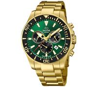 JAGUAR Reloj Hombre Analógico de Acero Inoxidable 316l Dorado - Movimiento de Cuarzo - Cronógrafo - Calendario - Cristal Zafiro de Alta Resistencia - Resistente al Agua 20 ATM J864/1 Executive