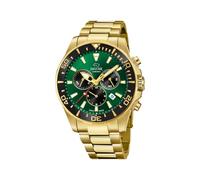 JAGUAR Reloj Hombre Analógico de Acero Inoxidable 316l Dorado - Movimiento de Cuarzo - Cronógrafo - Calendario - Cristal Zafiro de Alta Resistencia - Resistente al Agua 20 ATM J864/1 Executive