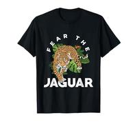 Jaguar Feroz en la Selva Animal Salvaje Miedo al Jaguar Camiseta