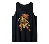 Jaguar Guerrero Azteca Civilización Antigua Mitología Maya Camiseta sin Mangas