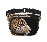 Jaguar Head - Riñonera multifuncional con estampado de cabeza de jaguar, bolsa de mensajero unisex de moda, bolsa de almacenamiento