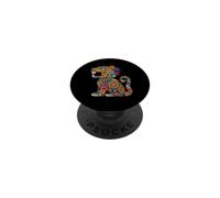 Jaguar Mexicano Azteca civilización Antigua Arte indígena PopSockets PopGrip Adhesivo