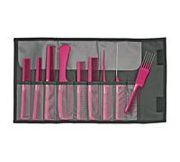 JAGUAR peine set A-LINE pink 9 piezas | antiestático con estuche | Del profesional para usted