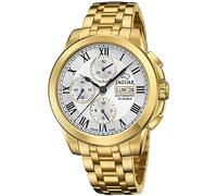 JAGUAR Reloj Automático Hombre de Acero Inoxidable 316l Dorado Reloj Analógico Hombre - Calendario - Cristal Zafiro de Alta Resistencia - Resistente al Agua 10 ATM J979/1
