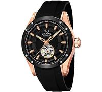 JAGUAR Reloj Automático Hombre de Caucho Negro Reloj Analógico Hombre - Cristal Zafiro de Alta Resistencia - Resistente al Agua 10 ATM J814/1