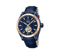 JAGUAR Reloj Automático Hombre de Cuero Azul Reloj Analógico Hombre - Cristal Zafiro de Alta Resistencia - Resistente al Agua 10 ATM - Clásico J812/A