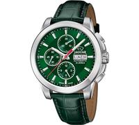 JAGUAR Reloj Automático Hombre de Cuero Verde Reloj Analógico Hombre - Calendario - Cristal Zafiro de Alta Resistencia - Resistente al Agua 10 ATM Elegante J975/5