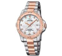 Jaguar Reloj de Mujer Acero Inoxidable Plata Oro Rosa Pro Diver Buzo Uj871/5