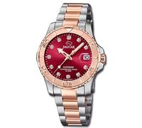 Jaguar Reloj de Mujer Acero Inoxidable Plata Oro Rosa Pro Diver Buzo Uj871/6