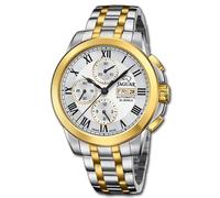 Jaguar Reloj Hombre Acero Oro Plata Le Cronógrafos Reloj de Pulsera Uj1001/1