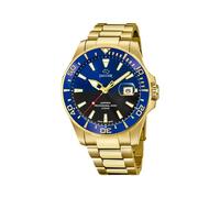 JAGUAR Reloj Hombre Analógico de Acero Inoxidable 316l Dorado - Movimiento de Cuarzo - Calendario - Cristal Zafiro de Alta Resistencia - Resistente al Agua 20 ATM Elegante J877/4 Executive