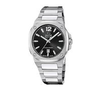 JAGUAR Reloj Hombre J1024/3 Rondcarre Caja de Acero Inoxidable 316l Plateado Correa de Acero Inoxidable 316l Plateado