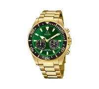 JAGUAR Reloj Modelo J899/1 de la colección Connected, Caja de 45,7 mm Verde con Correa de Acero Chapado para Caballero