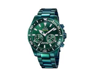 JAGUAR Reloj Inteligente Hombre Híbrido Connected de Acero Inoxidable 316l Verde - Analógico - Resistente al Agua 20 ATM J990/1 - Control Música, Cuenta Pasos, Notifica y Rechaza Llamadas