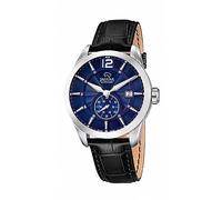 Jaguar Reloj Modelo J663/2 de la colección ACAMAR, Caja de 43 mm Azul con Correa de Piel Negro para Caballero