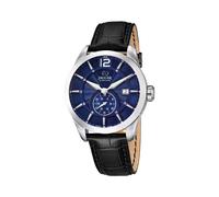 JAGUAR Reloj Modelo J663/2 de la colección ACAMAR, Caja de 43 mm Azul con Correa de Piel Negro para Caballero